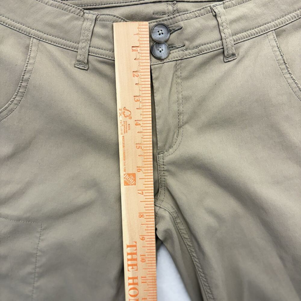 Prana Halle Pants Low Rise Bootcut Nylon Tan Convertible Hiking Pants 4 TALL - Picture 12 of 13